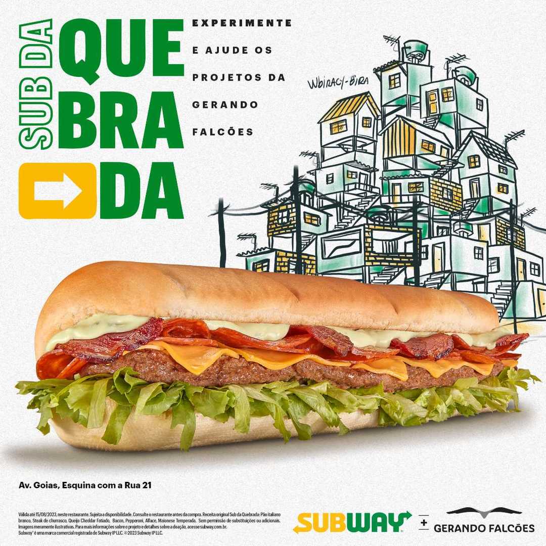 Subway® e Gerando Falcões apresentam o Sub da Quebrada