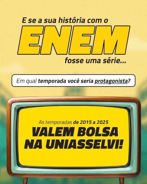 Toda série tem aquela temporada inesquecível, né? Com o ENEM também! 🎯