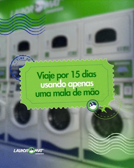 O segredo dos viajantes experientes não é levar muita roupa, é saber onde lavar