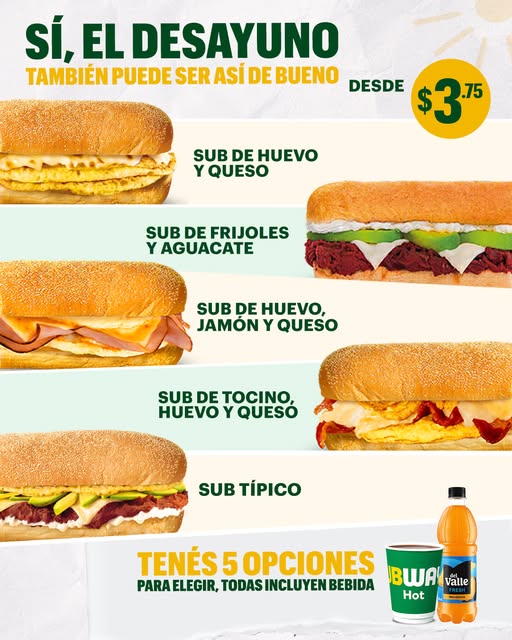 😋 Sí, el desayuno también puede ser así de bueno.