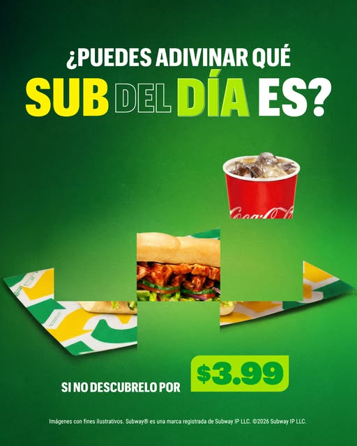 ¿No logras adivinar el Sub del Día? 😏
