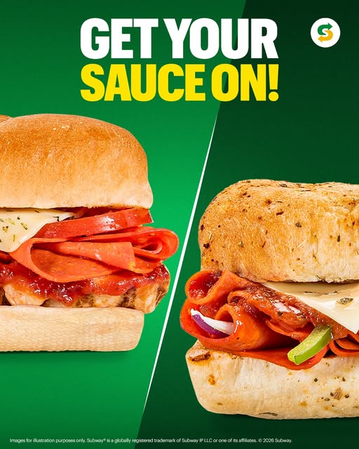 Two subs. One bold marinara flavor