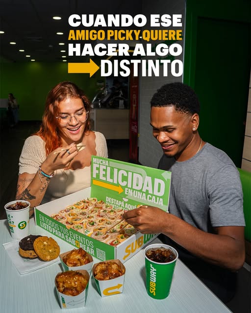 Cuando todos quieren Subway pero el amigo insistente quiere “Probar cosas nuevas”