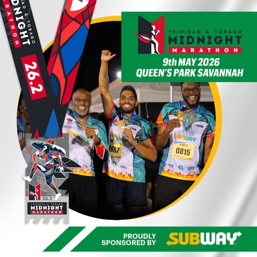 SUBWAY, the official training restaurant of athletes everywhere, is a proud sponsor of the TRINIDAD & TOBAGO MIDNIGHT MARATHON AND RELAY