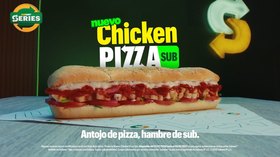 ¿Pizza en un Sub?