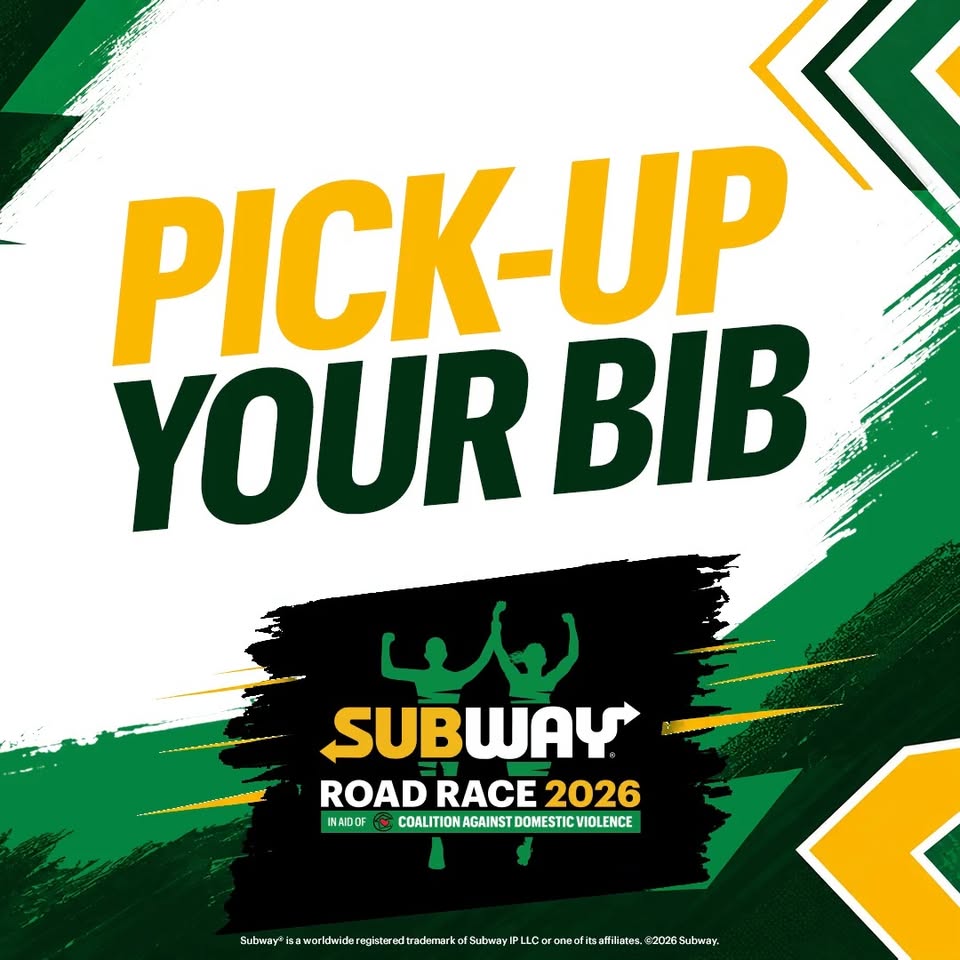 🏃🏽‍➡️ Get RACE-DAY READY … come collect your Race Bib and buy your Race Tee or Vest for the second annual “Subway Road Race”