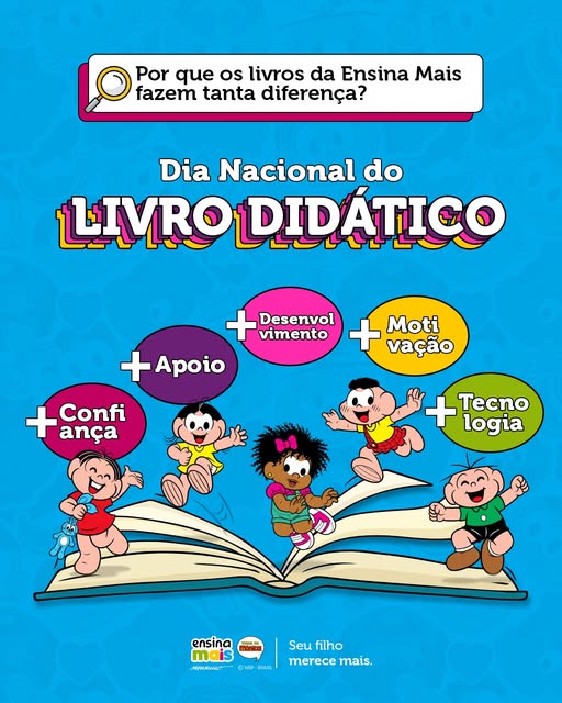 Hoje é Dia Nacional do Livro Didático 📚✨