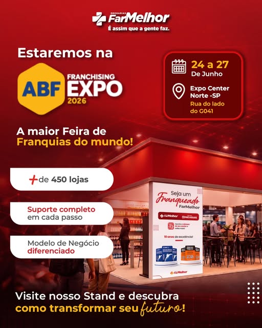A FarMelhor está confirmada na ABF Franchising Expo 2026! 🤩